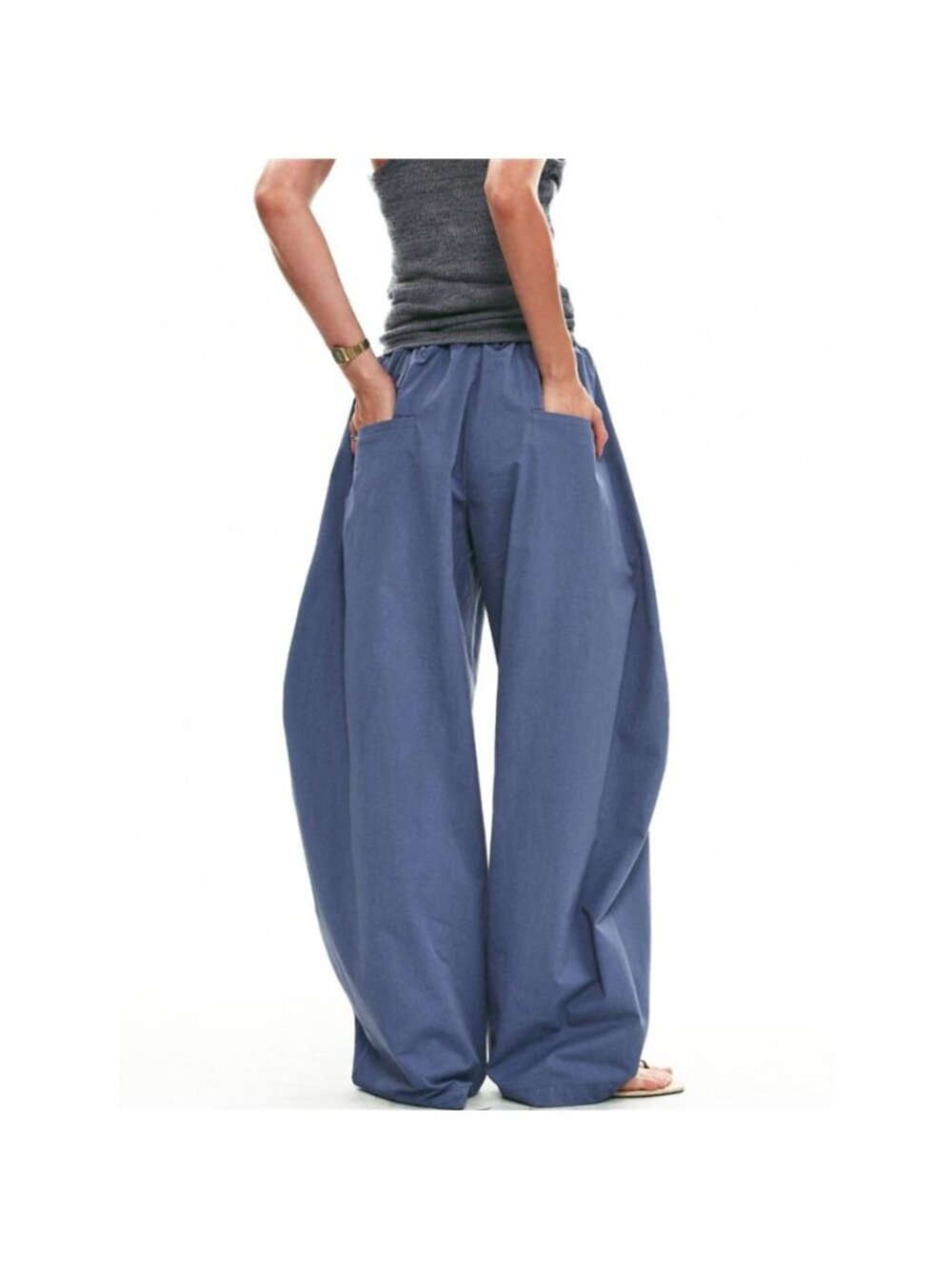 Drawstring Wide-Leg Pants - Picture 5 of 13